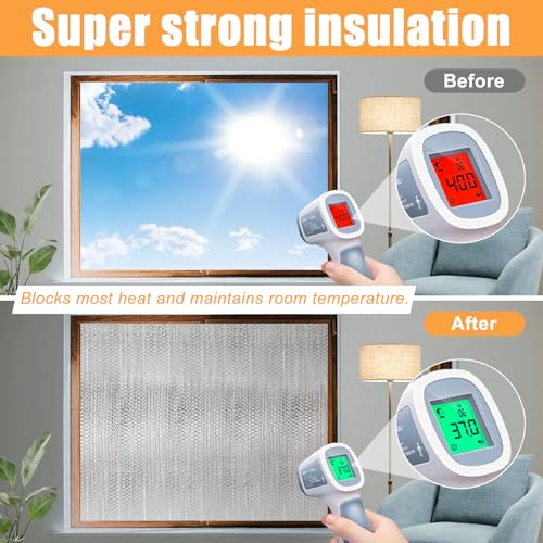 Hoqqf Garage Door Insulation Kit (8 Pcs) 48 x 24 Inch Reflective Aluminum Radiant Barrier Bubble Insulation by Hoqqf - Image 3