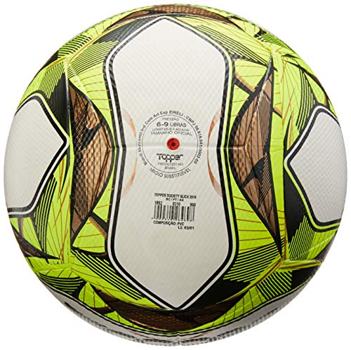 Topper - Bola Slick 2019 Society, Amarela Neon