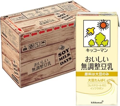 （11:00時点） 【Amazon.co.jp限定】キッコーマン おいしい無調整豆乳SOYMILK DAYS 1000ml×6本