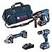 Price comparison product image Bosch Professional Kit GSB 18V-45 + Gbh 18V-21 + Gws 18V-7 (125) (Incl. 3 Gba 18V 4.0 Ah Batteries, Gal 18V-40 Charger, in Tool Bag) - Amazon Exclusive Set