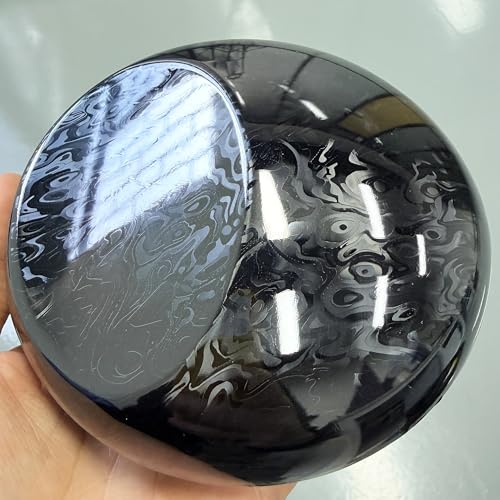 LZLRUN Cosmic Ghost Dynamic Hydrographic Car Vinyl Wrap Film, Forged Carbon Fiber DIY Body Color Change Decal Sticker (High Gloss Black, 1ft x 5ft) - Thumbnail 3