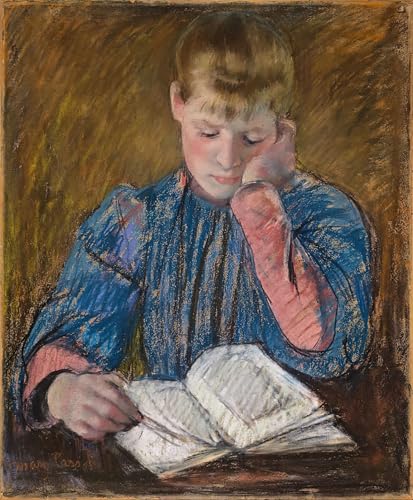 Toile Mary Cassatt Jeune fille lisant 60x90cm pour décoration salon