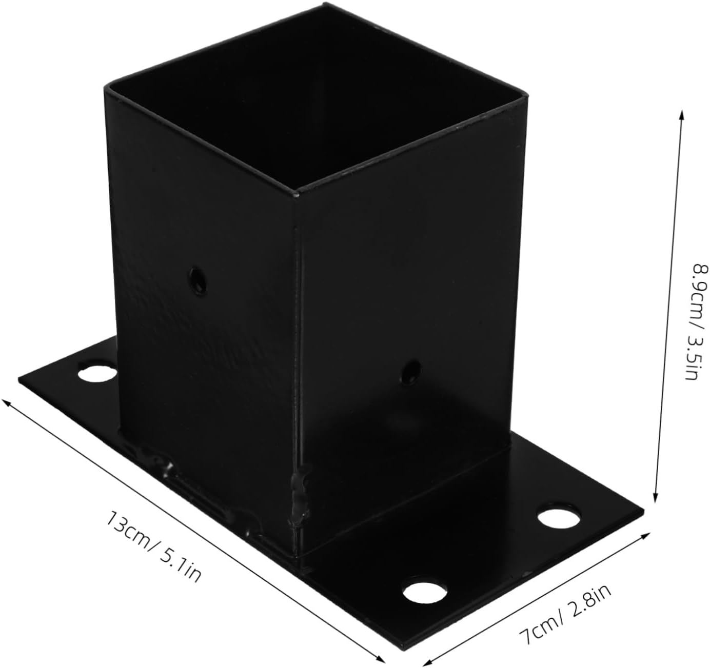 Mailbox Post Cover Post Base Protector Bracket for Mailbox Support Finish for Deck and Railing Use