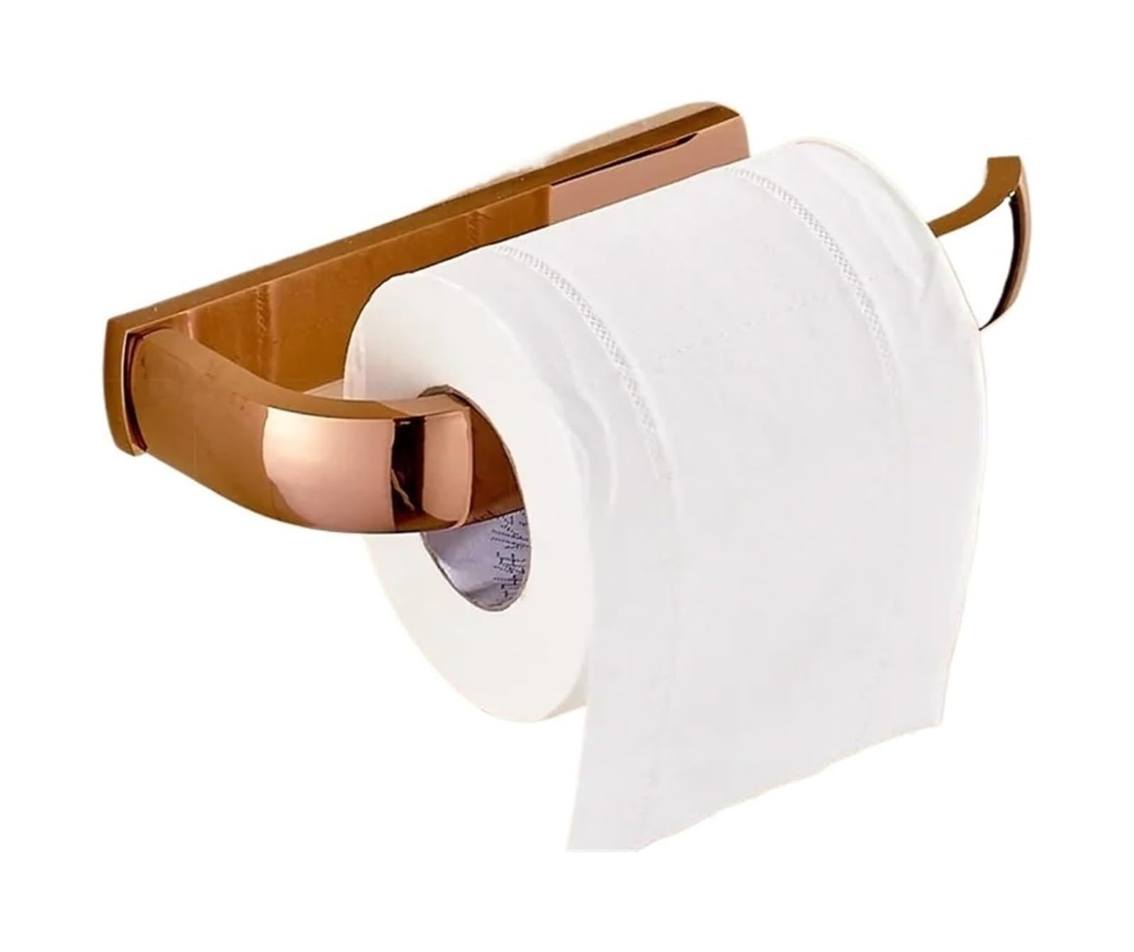 Brass Toilet Paper Holder, Brushed Brass Toilet Roll Holder Wall Mounted Bronze Bathroom