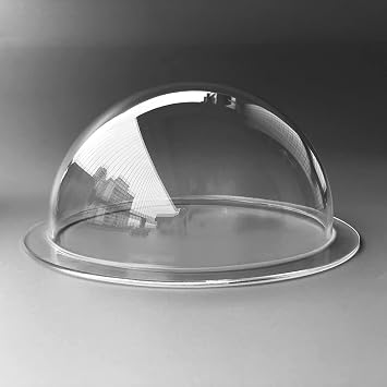 8.18 بوصة أكريليك Clear Dome Cover Pet Dog Fence Window - Clear View Dome Pet Peek Window for Dog / Cat / Horse، Indoor / Outdoor CCTV استبدال الأمن مراقبة CCTV Camera Housing   