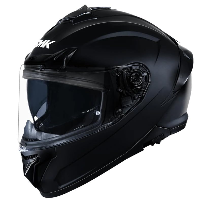 Image of SMK Typhoon Full Face Dual Visor Helmet, ISI DOT ECE 22.06 Certified, Safety Motorcycle Headgear