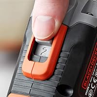 BLACK+DECKER 18 V Akku-2-Gang-Bohrhammer mit zwei 1,5-Ah-Akkus und 400-mA-Ladegerät, 45 Nm Drehmoment, LED-Arbeitsleuchte, BCD003C2K-QW – Ansicht 8