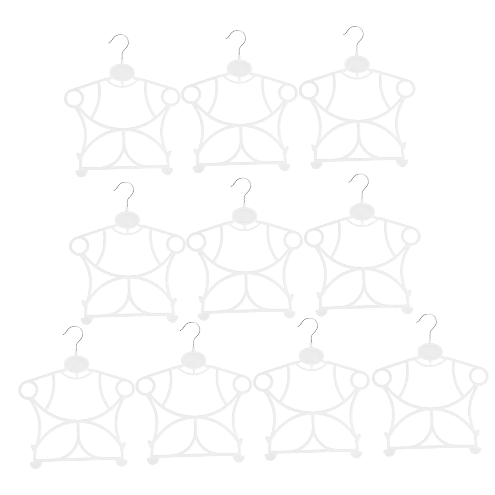 UKCOCO 40 Piezas Perchas Infantiles de Plástico Grueso para Ropa de Niña y de Espacio Resistentes y para Colgar Ropa y Vestidos Armarios y Tiendas