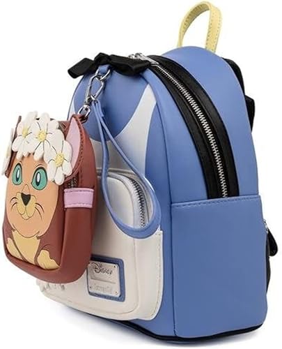 Miniatura 2 de Loungefly Disney Alice in Wonderland Cosplay - Bolso de hombro con correa doble para mujer con muñeca desmontable