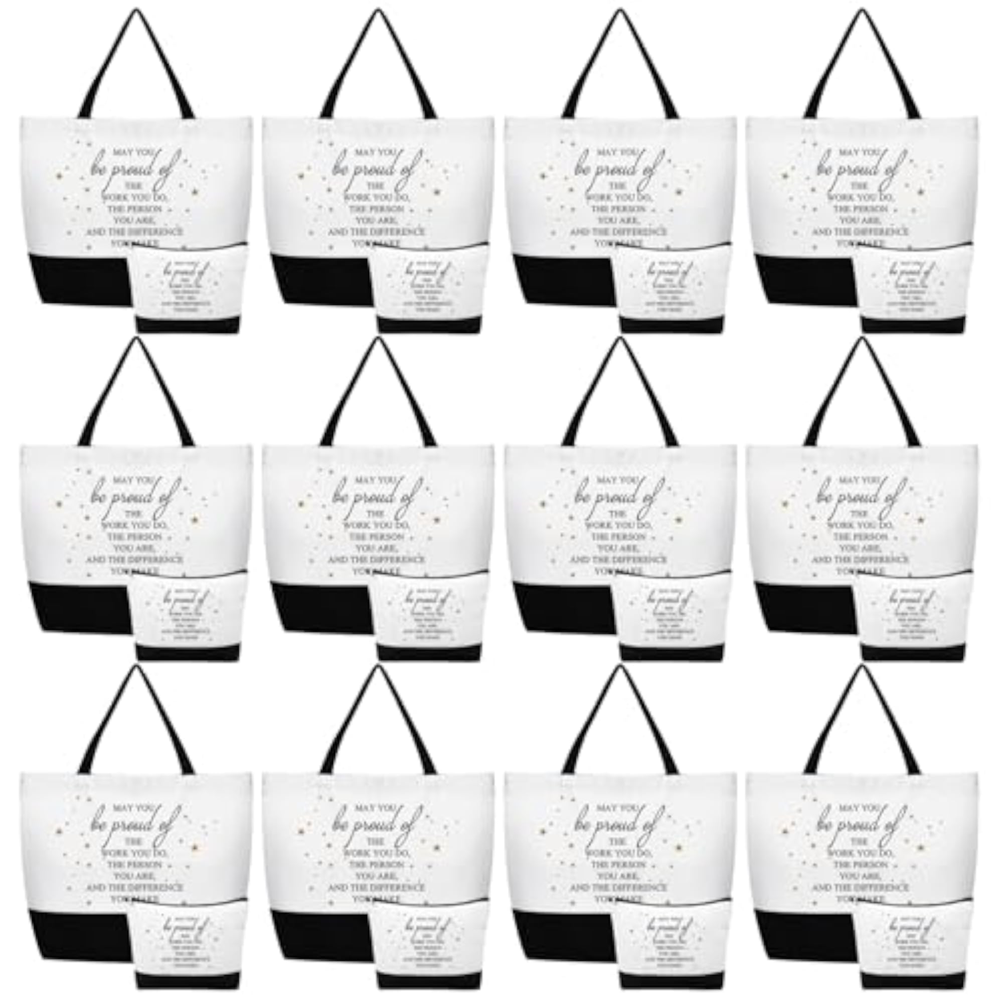 24 Pcs Tote Bags Bulk Appreciation Gifts