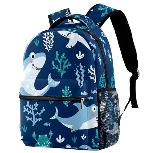 Sac à dos d'école marin pour ado et enfant de 29x20x40cm