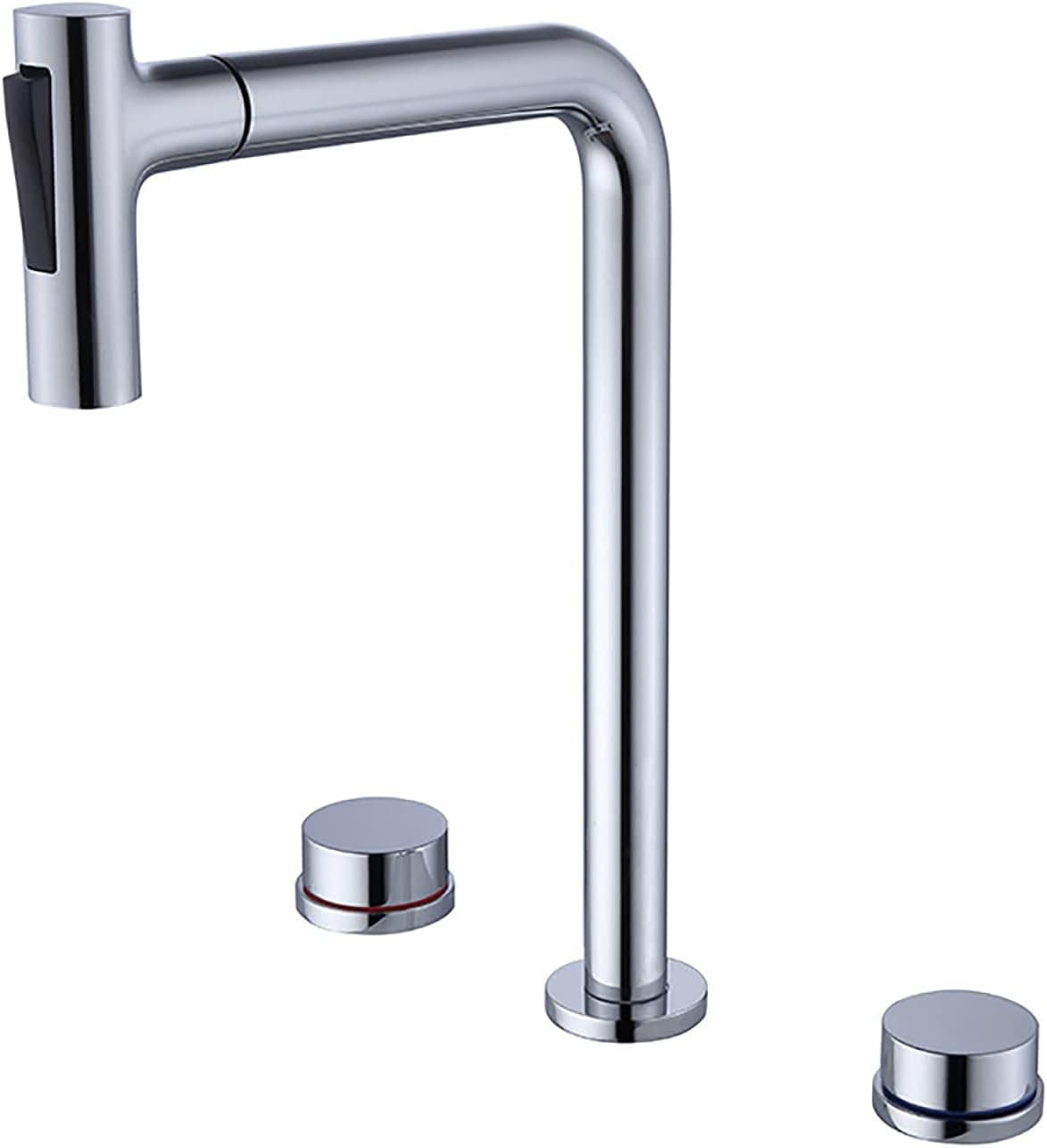 Robinet de lavabo avec douchette extractible mitigeur 360