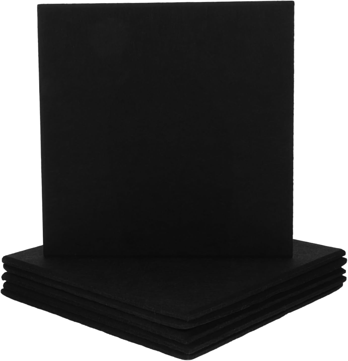 Vaguelly 6pcs Felt Wall Pads Self-Adhesive Cushion Tiles for Bulletin Board Felt Wall Tiles for Home Office School Easy to Install No Drilling Required