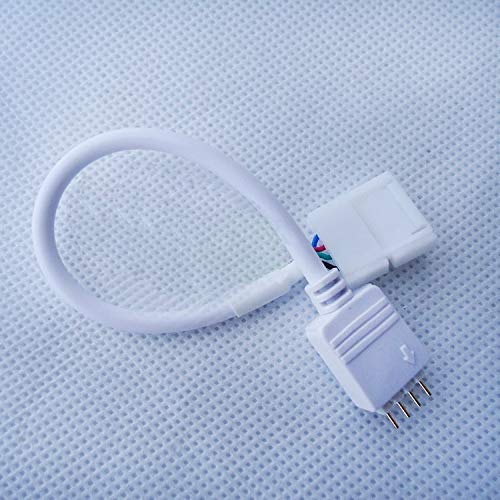 Gimax wholesale 100 pcs/pack 4 Pin Male Connector Cable to 10mm 4PIN PCB Controll Cable 10cm long for Flexible 5050 RGB LED Strip