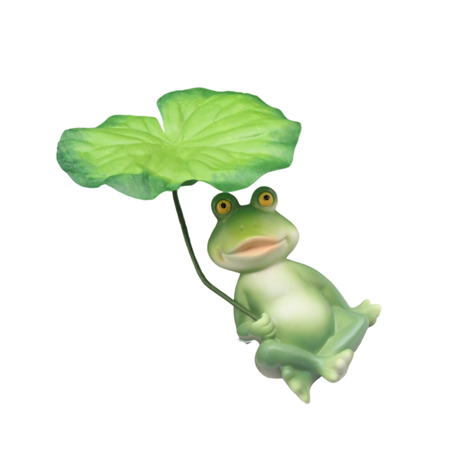 Qusinfc Weather Resistant Frogs Garden Statue with Umbrella Resin Statue Decoration for Yard Aquariums Landscape Props Frogs Sculpture for Garden
