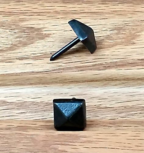 10 Pack of Clavos, Pyramid Shape, 5/8 x 5/8 (Black powder coat)