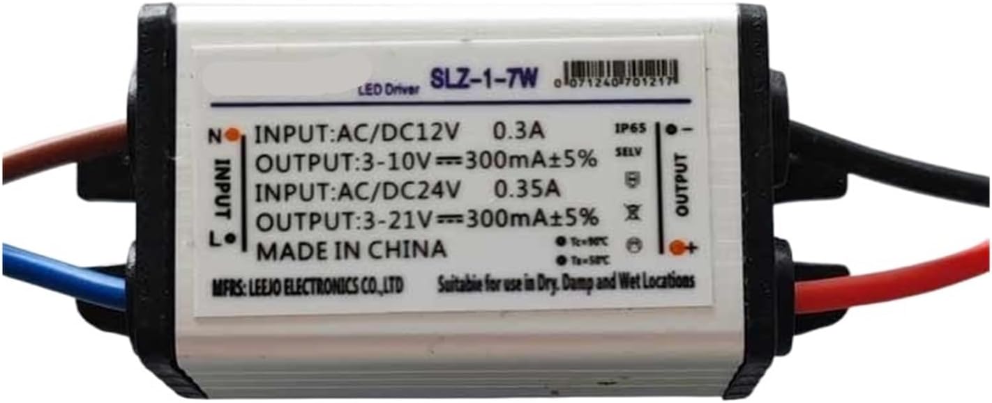 Outdoor Low Voltage Starting Power Input 12v24v DC Transformer Driver 4W9W7W12W5W10w Voltage Regulator (Color : 36V1500ma)