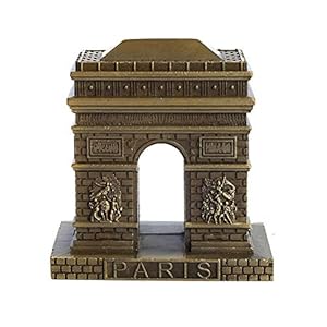 ATC Vintage Bronze Paris Arc de Triomphe Metal Statue Artificial World Famous Building Collectible Figurine for Home Office Desktop Décor Souvenir Personalized Gifts, 3 inches