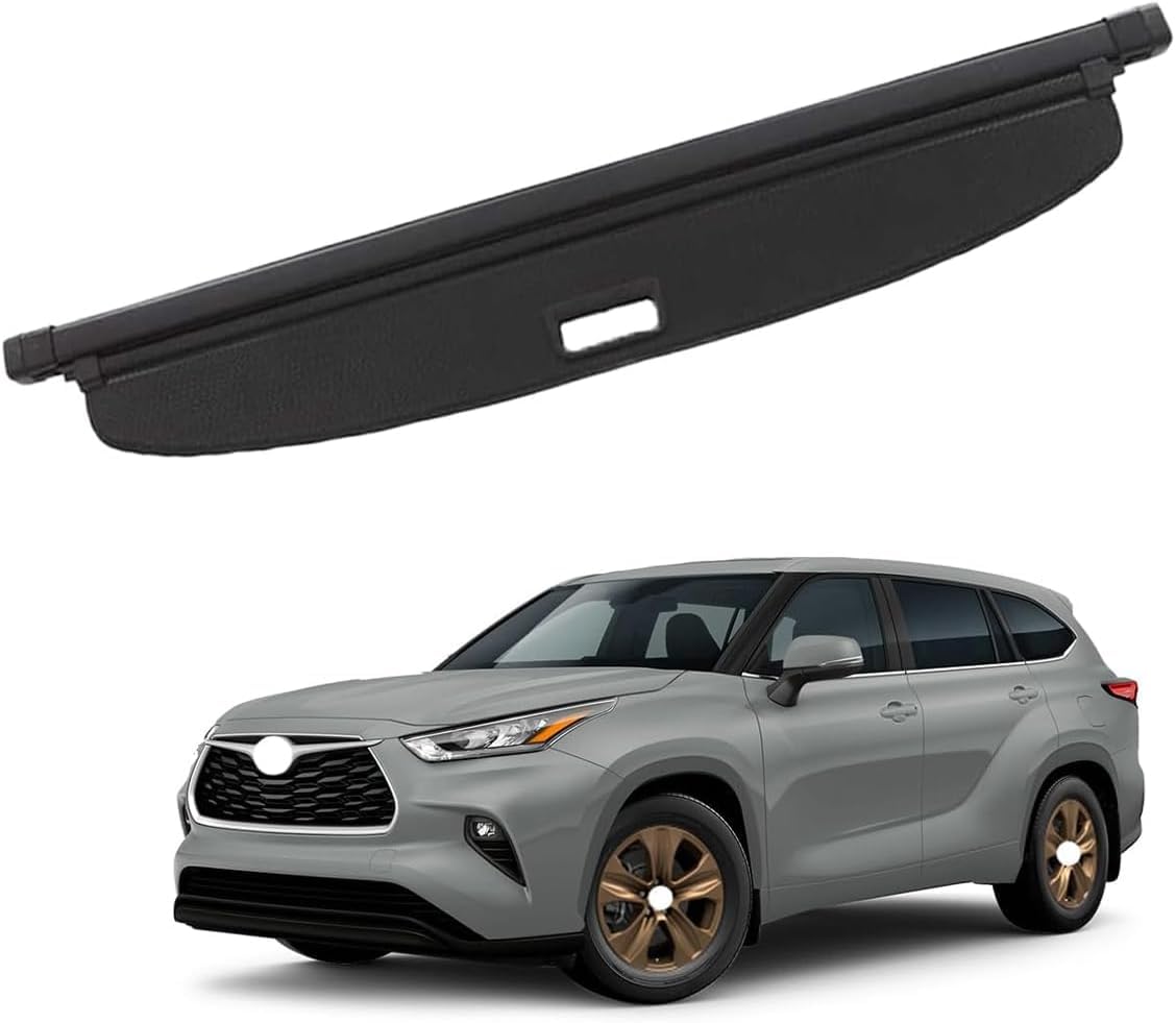 Cubreobjetos retráctil para Toyota Highlander 2022-2024 con maletero extensible