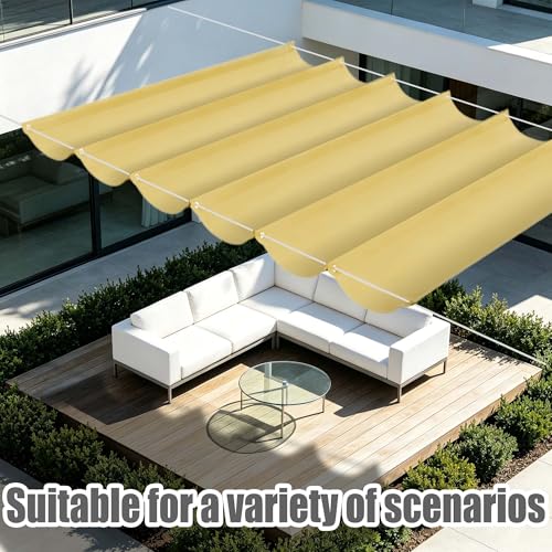 Bâche ombrage rétractable contre la chaleur bâche imperméable 200x750 - 3