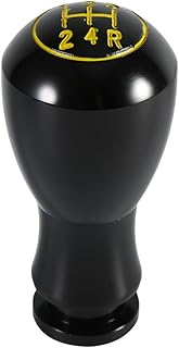 Manopla de mudança de marcha manual automática, alavanca de câmbio universal de 5 velocidades, interior automático para carro, alavanca de mudança de marcha para a maioria dos carros (preto)