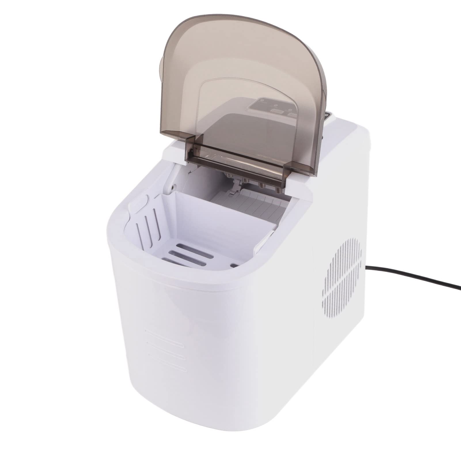 Máquina para Hacer Hielo Máquina para Hacer Hielo Automática Compacta y Portátil para el Hogar, Cocina y Oficina ABS Blanco 112W
