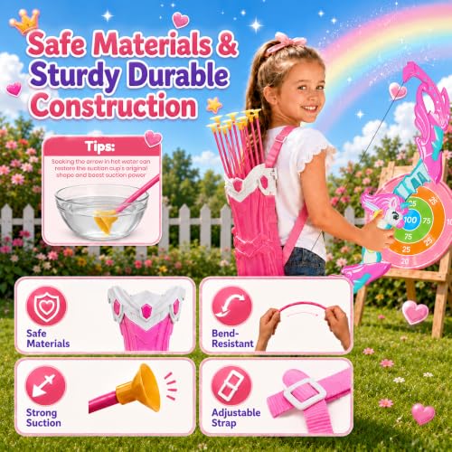 Unicorn Bow and Arrow for Kids DROPS TO - image 4