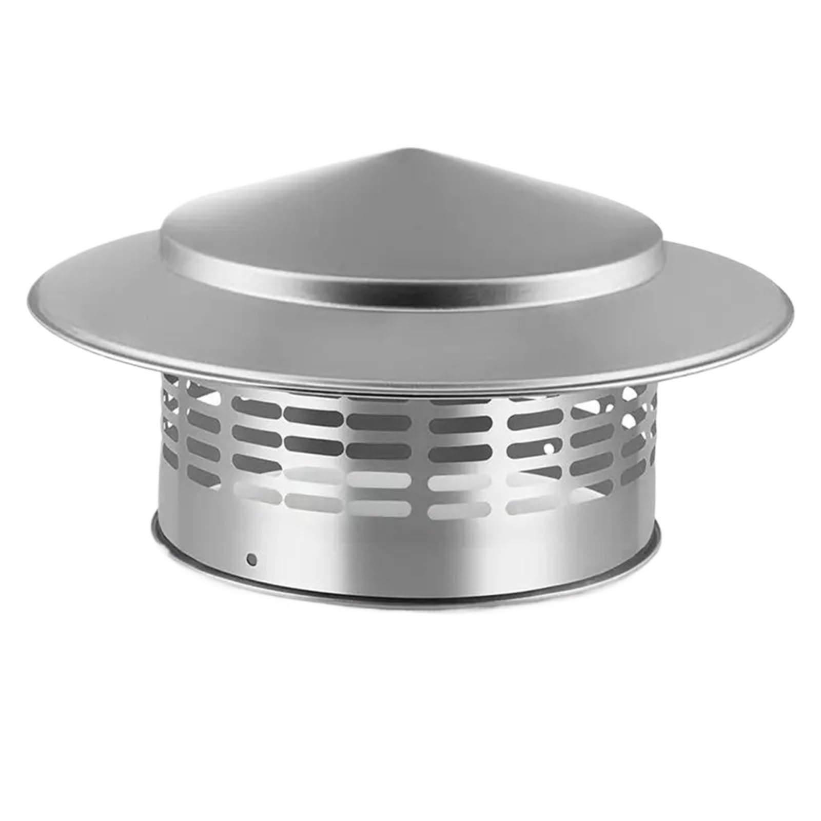 Chimney Cowl Chimney Cover Round with Screen, 304 Stainless Steel Cap for Exterior Fireplace Flue Stove Pipe Topper Usemay