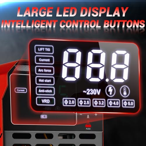 Mini Stick/Lift TIG Welder：DEKO 135Amp 220V MMA Portable ARC Welding Machine Kit, IGBT Digital Display LCD, Hot Start, Arc Force, Anti-Stick - Image 2