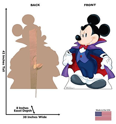 Image of Cardboard People Halloween Mickey Dracula Life Size Cardboard Cutout Standup