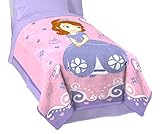 Jay Franco Disney First Introducing Sofia Blanket, Measures 62 x 90 inches, Kids Bedding-Fade Resistant Super Soft Fleece-(Official Product)
