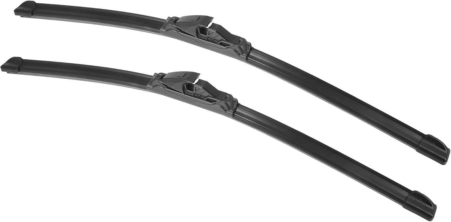 (2 pack) x autohaux 1 pair 22\"+22\" front windshield wiper blade for audi a4 2003-2008 replacement set with upgraded stability all weather not j/u hook