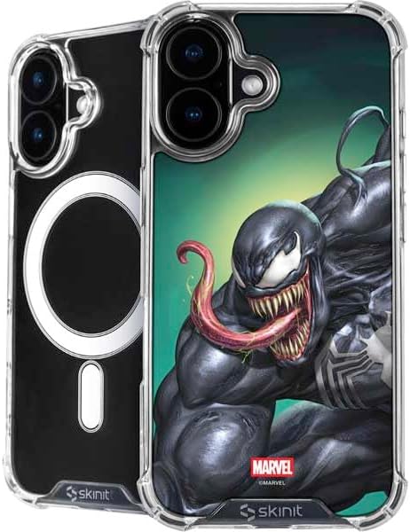 Skinit Phone Case Compatible with MagSafe iPhone 17 - Officially Licensed Marvel Venom Absolute Carnage by Adi Granov Design