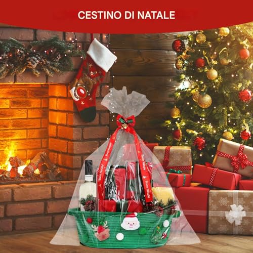 Panier de Noël rotatif 420g avec décorations pour table de fête - 4