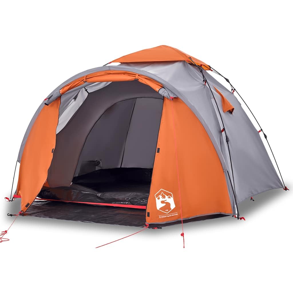 Carpa exterior verde impermeable con sistema de liberación rápida, T-poliéster, ligera y portátil para aventuras de camping