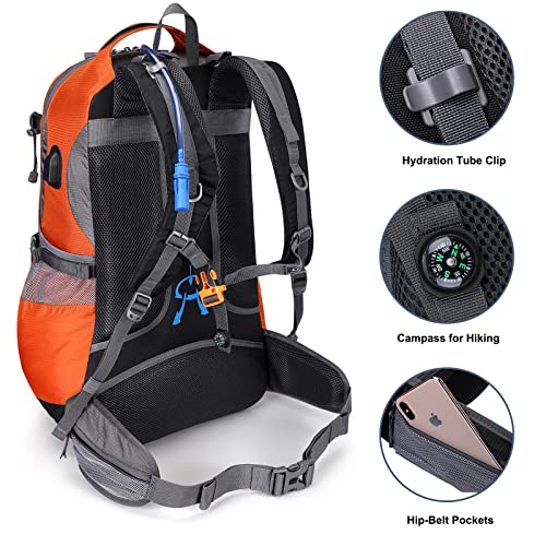 G4Free 50L Hiking Backpack Waterproof Daypack Outdoor Camping Climbing Backpack With Rain Cover For Men Women #TOP4