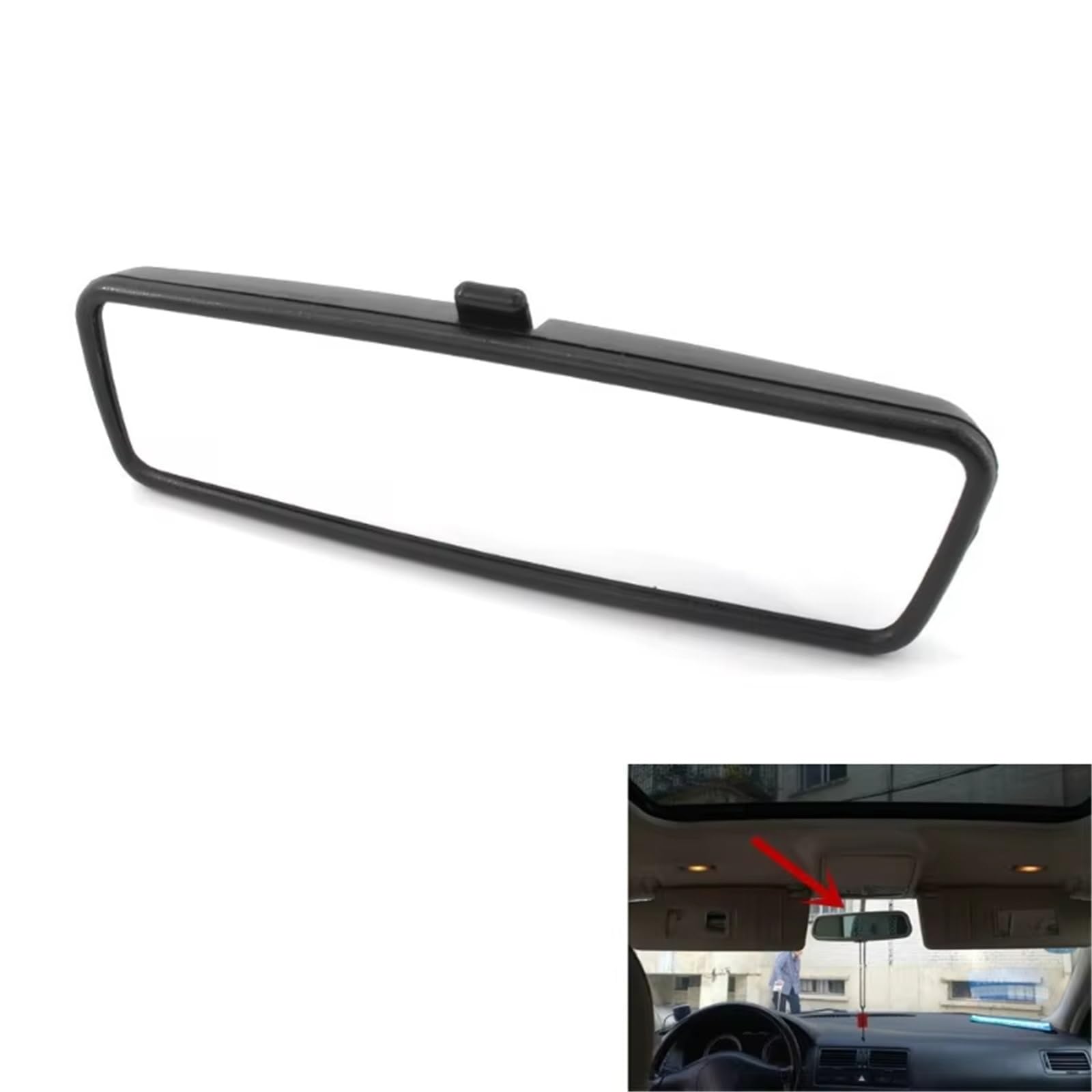 Rétroviseur intérieur Rétroviseur Voiture Pour Grand Angle Pour VW Pour Passat Pour B5 Pour Bora Pour Jetta Pour Golf Pour MK4 1999 – 2004 Miroir intérieur Voitures(Beige)