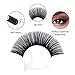 Lashes Extension Supplies D Curl 0.07 14mm Self Fanning Eyelash Extensions Semi Permanent Eyelash Volume Extensions (0.07-D, 14mm)