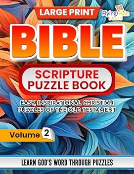 Bible Scripture Puzzle Book: Easy, Inspirational Christian Puzzles of the Old Testament (Journey Through The Bible)