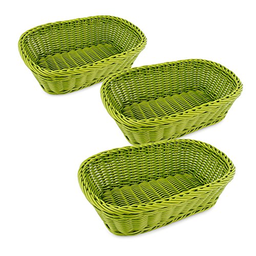 Colorbasket Rectangular Basket - Mountain Green, Set of 3