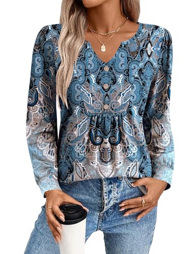 Tunique d'automne boutonnée Zeagoo pour un style casual et chic au bureau