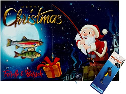 Paladin AP Angel Adventskalender Angler Weihnachtskalender 2 Ausführungen NEU 2021 inklusive Paladin M-Spinner (Forelle & Barsch) Cover