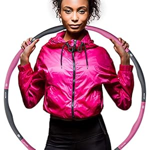 Weight Hoop, Aro de hula hoop para adultos de 1,2 kg, pérdida de peso y masaje, moldeador de abdomen, 6 – 8 segmentos…