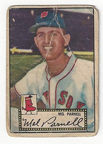 Vintage Mel Parnell Collectible Baseball Card - 1952 Topps Baseball Card #30 (Boston Red Sox) Free Shipping with Insurance