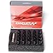 Circuit Performance Forged Steel Extended Open End Hex Lug Nut for Aftermarket Wheels: 1/2