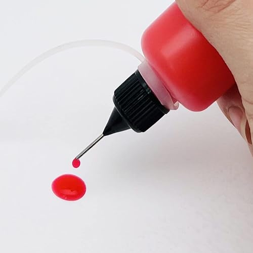 Miniatura 7 de 5 botellas de punta de aguja, botellas aplicadoras de punta de precisión de 4 onzas, con 2 mini embudo para manualidades de papel de quilling, tapa