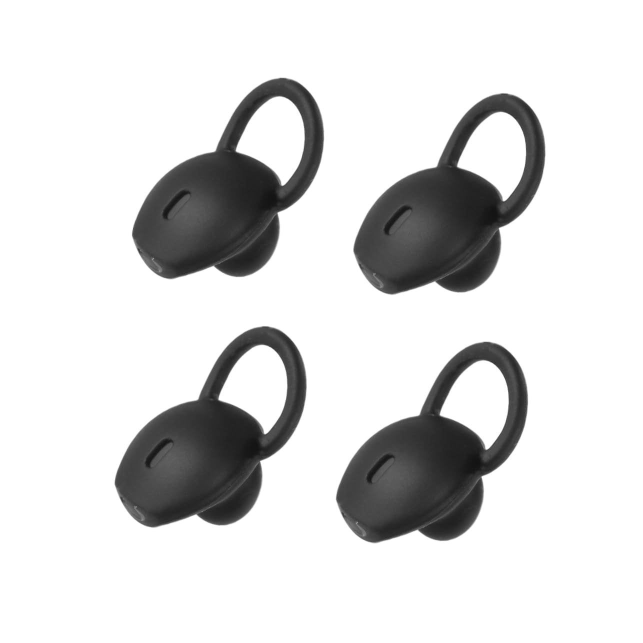 Mikikit 1set Earbud Covers Compatible Comfortable Eartips for Headphones Easy to Install and Clean Earphone Black