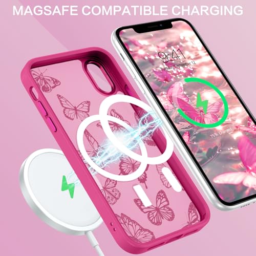 Coque iPhone Xs Max 6,5 pouces mate à motif papillon - 3