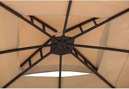 Miniatura 6 de Garden Winds Cubierta superior de repuesto compatible con The Garden Oasis A101011500 Corso Gazebo 10 x 12 - Riplock 350 Beige