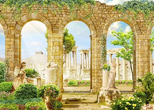 Fondo fotográfico de tela BELECO 5x3ft diseño Grecia miniatura 3